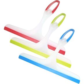 Shower Squeegee for Glass Doors, 3pcs Bathroom Squeegee for Shower Glass Cleaner Squeegee, Window Cleaning Squeegee Glass Shower Door Squeegee for Car Window Wiper Mirror Glass Windshield Squeegee