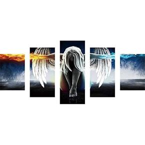 DIY 5D Diamond Painting Kit for Adult Kids,Superhero Iron Man Hulk 5 Pieces Full Drill Embroidery Cross Stitch Picture Supplies Arts Craft for Home Wall Decor Paint 17.7x37.4 inch