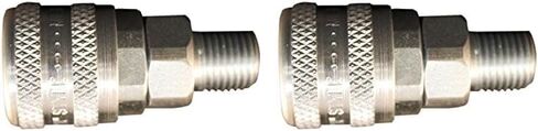 Milton S-776 1/4" MNPT A Style Coupler, Silver in Kuwait