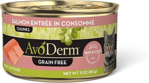 Avoderm Natural Grain Free Sardine, Shrimp & Crab Entree In Gravy Canned Wet Cat Food, 3-Ounce Cans, Case Of 24 in Kuwait