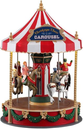 Lemax Christmas Cheer Carousel, Battery Operated (4.5V) #14821 in Saudi Arabia