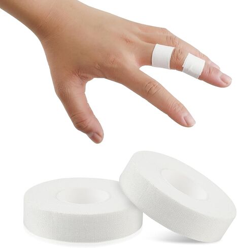 Sibba Finger Tape 2 Rolls Athletic Wrist Support Bondage Baseball Soccer Climbing Boxing Golf Sports Trainers Toe Blister Wraps Prevention Injuries Fitness Thumb Bowling Weightlifting Lift Body Pain in Saudi Arabia