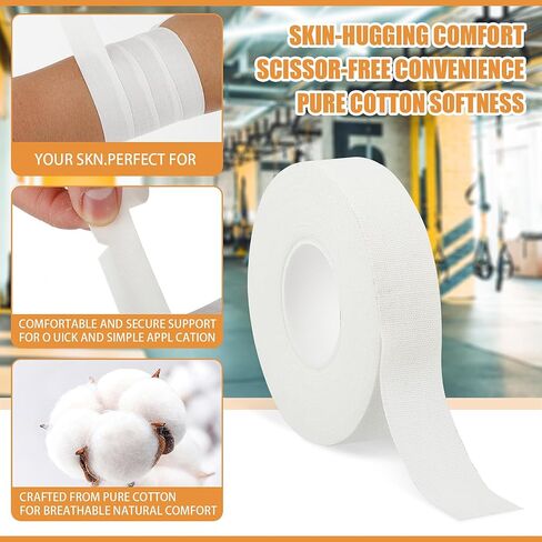 Sibba Finger Tape 2 Rolls Athletic Wrist Support Bondage Baseball Soccer Climbing Boxing Golf Sports Trainers Toe Blister Wraps Prevention Injuries Fitness Thumb Bowling Weightlifting Lift Body Pain in Saudi Arabia
