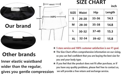 تنانير POSHDIVAH الرياضية النسائية مع شورتات مدمجة للتنس والجولف والجري والتمارين الكاجوال in Kuwait