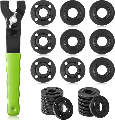 Hicarer 25 Pcs Angle Grinder Nut Angle Grinder Wrench Kit 5/8"-11 Flange Metal Lock Nut Wrench Compatible with Dewalt Makita Bosch Hitachi Metabo in Saudi Arabia