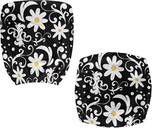 Flashideas Cute Daisy Chair Covers Computer Chair Seat Cover Backrest Slipcovers Protective Stretch Decorative Fabric Cover Suitable for Computer Chairs Office Chairs in Saudi Arabia
