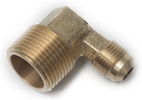 LTWFITTING Brass Flare 3/8" OD x 3/4" Male NPT 90 Degree Elbow Tube Fitting (Pack of 5) in Saudi Arabia