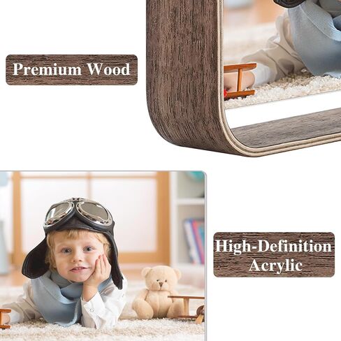 4x6 Picture Frame Wood Photo Frame Double Sided Frame for Tabletop Display L Shaped Picture Frames Vertically or Horizontally Display Walnut in Saudi Arabia