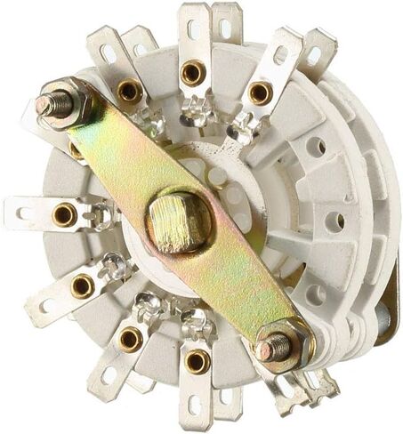 uxcell 2P8T 2 Pole 8 Position 2 Deck Band Channel Rotary Switch Selector in Saudi Arabia