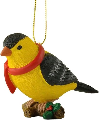 Goldfinch Hanging Christmas Tree Ornament Figurine Collectible - Bird Lover Gifts - Bird Watcher Gifts, Goldfinch Gift, Christmas Decoration in Saudi Arabia
