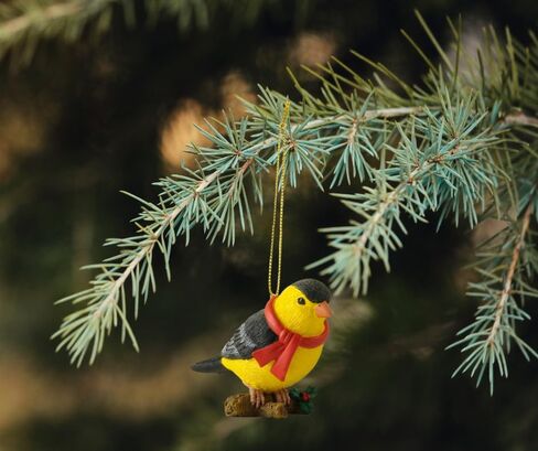 Goldfinch Hanging Christmas Tree Ornament Figurine Collectible - Bird Lover Gifts - Bird Watcher Gifts, Goldfinch Gift, Christmas Decoration in Saudi Arabia