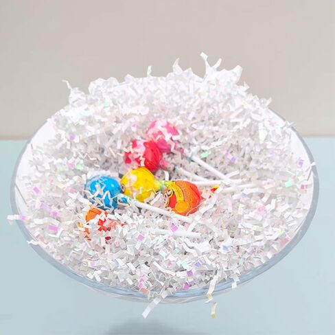 Keoferlo Gold Crinkle Paper Filler Shredded Filler 1/2 LB Gift Box Stuffing Easter Cut Paper Baskets Grass for Shipping Boxes Decorations Wrappings in Kuwait