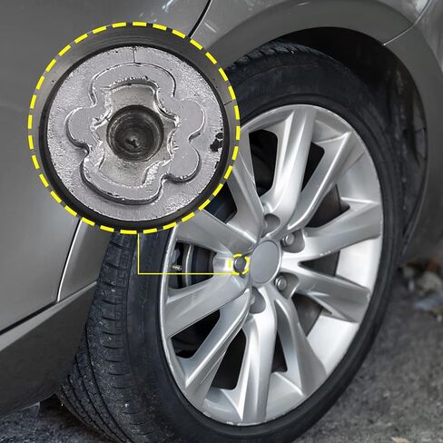 مفتاح إزالة صامولة العجلة ACROPIX Car 319 مناسب لمرسيدس بنز - عبوة من قطعة واحدة فضية اللون in Saudi Arabia