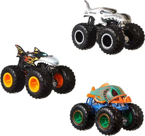 Hot Wheels Monster Trucks Toy Truck 12-Pack, Set of 12 Die-Cast 1:64 Scale Vehicles, For Kids & Collectors (Styles May Vary) (Amazon Exclusive) in Saudi Arabia
