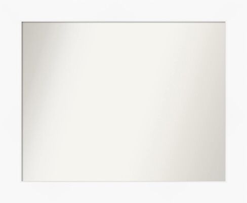 Amanti Art Bathroom Mirror, Cabinet White Wall Mirror for use as Bathroom Vanity Mirror Over Sink (27.5 x 33.5 in.) Non-Beveled Mirror, White Mirror, Modern Mirror from WI, USA in Saudi Arabia