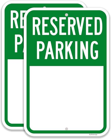 (عبوتان) لافتة وقوف السيارات للمستأجر فقط، لافتة وقوف السيارات المحجوزة، لافتة ألومنيوم معدنية مقاس 18 × 12 بوصة، مقاومة للماء، ومقاومة للبهتان، ومقاومة للانحناء in Kuwait