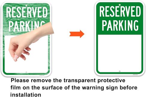 (عبوتان) لافتة وقوف السيارات للمستأجر فقط، لافتة وقوف السيارات المحجوزة، لافتة ألومنيوم معدنية مقاس 18 × 12 بوصة، مقاومة للماء، ومقاومة للبهتان، ومقاومة للانحناء in Kuwait