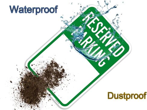 (عبوتان) لافتة وقوف السيارات للمستأجر فقط، لافتة وقوف السيارات المحجوزة، لافتة ألومنيوم معدنية مقاس 18 × 12 بوصة، مقاومة للماء، ومقاومة للبهتان، ومقاومة للانحناء in Kuwait