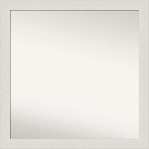 Amanti Art Bathroom Mirror, Cabinet White Wall Mirror for use as Bathroom Vanity Mirror Over Sink (27.5 x 33.5 in.) Non-Beveled Mirror, White Mirror, Modern Mirror from WI, USA in Saudi Arabia