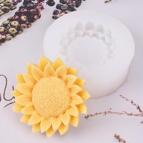 Duawenki Lily Listing Shape Car Freshie Silicone Mold for Making Soap Aroma Beads Car Freshie Candle Pendant Resin in Kuwait