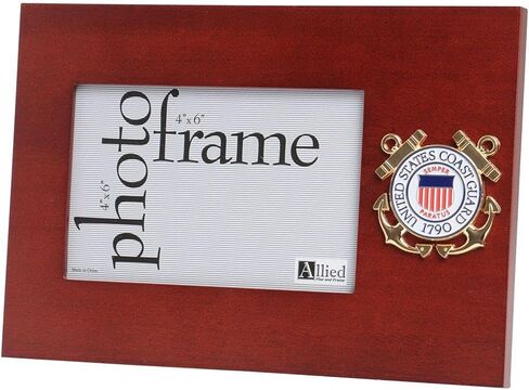 Allied Frame US Coast Guard Medallion Desktop Landscape Picture Frame - 4 x 6 Inch in Saudi Arabia