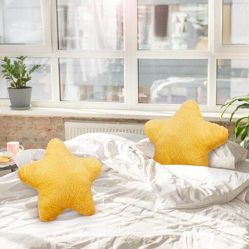 Sumind 2 Pcs 15.7 Inch Star Pillow Plush Star Throw Pillow Cute Pillows Aesthetic 3D Star Throw Stuffed Cushion Decorative Gift Room Decor for Bedroom Sofa Chair(Blue) in Saudi Arabia