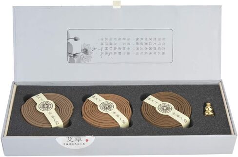 Three Flavor 4-Hours Coil Agilawood/Sandalwood/Wormwood Incense Coil Incense with Gift Package for Mind Happy in Saudi Arabia