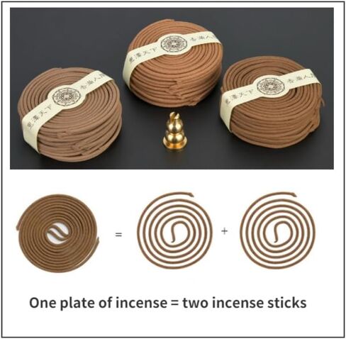 Three Flavor 4-Hours Coil Agilawood/Sandalwood/Wormwood Incense Coil Incense with Gift Package for Mind Happy in Saudi Arabia