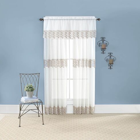 RENAISSANCE HOME FASHION Lillian MACRAMÉ Bands، 55 بوصة × 63 بوصة، كتان، 55 بوصة × 63 بوصة | لوحة in Kuwait