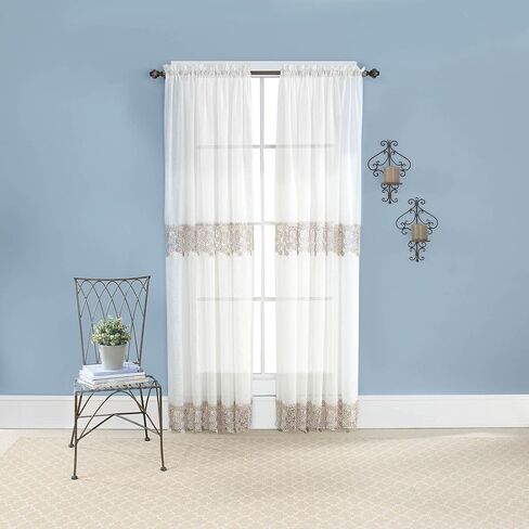 RENAISSANCE HOME FASHION Lillian MACRAMÉ Bands، 55 بوصة × 63 بوصة، كتان، 55 بوصة × 63 بوصة | لوحة in Kuwait