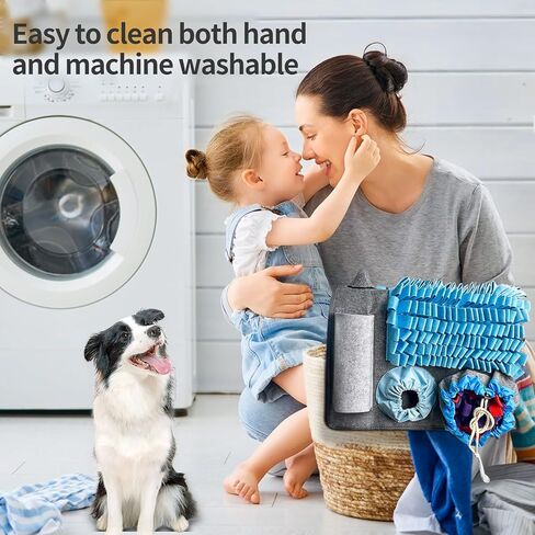 HILIVESVALUE الحيوانات الأليفة بساط الشم للكلاب، لعبة اللغز حفر حصيرة لدغة مقاومة التغذية التدريب مكان الحصير، مع 10 عناصر و 4 مستويات صعوبة لعبة تفاعلية للملل والتحفيز العقلي in Kuwait