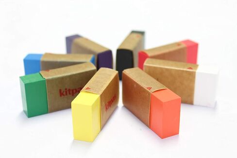 كيت باس اقلام تلوين كبيرة من 12 لون - اقلام تلوين ساطعة وجريئة لأي سطح تقريبًا بما في ذلك الورق والزجاج والمرايا in Kuwait