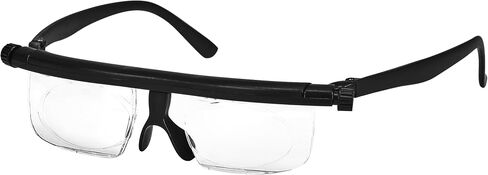 Adjustable Reading Glasses Flexible Focus 0+ to 600+ Readers Eye Glasses (Black) in Saudi Arabia
