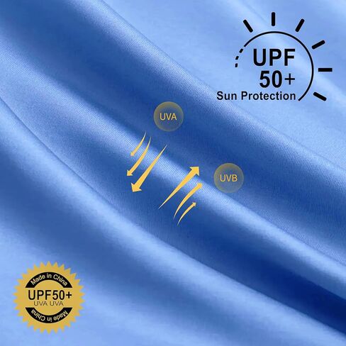 سترة بقلنسوة للرجال للحماية من الشمس بعامل حماية من أشعة الشمس 50+ وأكمام طويلة وقناع قميص للحماية من الطفح الجلدي من الأشعة فوق البنفسجية بعامل حماية من الشمس (SPF) للتنزه سيرًا على الأقدام وصيد الأسماك في الهواء الطلق وخفيفة الوزن in Kuwait