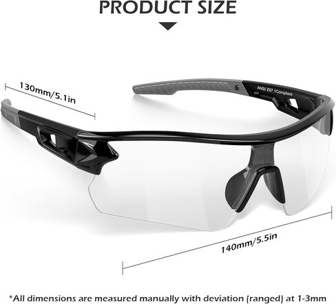 OXG 3 Pack Work Safety Glasses for Men Women, ANSI Z87.1 Scratch Impact Resistant Protective Eyewear for Industrial Shooting in Kuwait