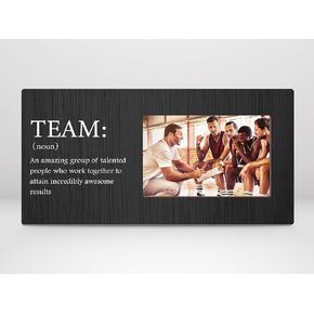 Orchroma Black Team Picture Frames,Coach Gift, Team Gift Office Table Shelf Decorations Gifts for Coworker Boss Staff,Company Team 12x6 Photo Frame