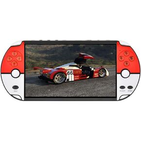 FAITDER-Elf Ball 7.1" HD Screen Retro Handheld Portable Game Console, 16GB ROM, Support For Linux Open Source System, PSP dual joystick operation, Built-in 10000 + Games, Wireless Joystick Support