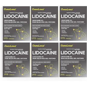 CARELAND 4% Lidocaine Patches 36 Count Pain Relief Patches Maximum Strength lidocaine, Back Pain Relief Products, for Neck Knee Joint Pain Nerve Shoulder Pain Relief