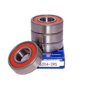 2 Pcs 6204-2RS Bearing Double Rubber Seal 20x47x14mm, Pre-Lubricated and Stable Performance and Cost Effective, Deep Groove Ball Bearings.