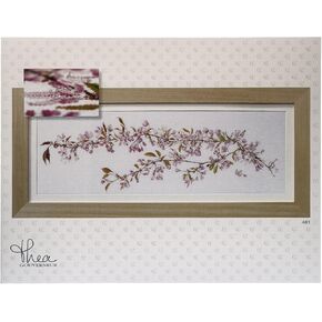 Thea Gouverneur - Counted Cross Stitch Kit - Japanese Blossom - Aida - 18 Count - for Adults - 481A