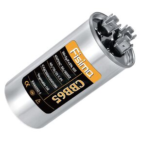 30+5 uF ±5% 30/5 MFD 450 VAC CBB65 Dual Run Start Round Capacitor for Condenser Straight Cool or Heat Pump Air Conditioner or AC Motor and Fan Starting