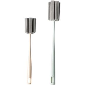 2 قطعة فرشاة تنظيف الزجاجات الإسفنج فرشاة إسفنجة لينة رغوة فرشاة للزجاجات للأكواب أكواب غلايات كؤوس مشروبات وزجاجات الأطفال in Kuwait