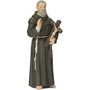 Roman Giftware Inc., Patrons & Protectors, 4" H ST PADRE PIO FIGURE,Religious, Inspirational, Durable (1x1x4)