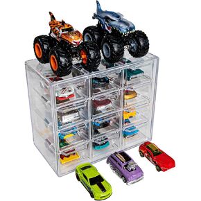T2BTHRS أكريليك 8 حافظة عرض قابلة للتعديل للسيارات ذات العجلات الساخنة، شاحنة الوحش ذات العجلات الساخنة، سيارات مونستر جام، سيارات ماتش بوكس، سيارات ديزني بمقياس 1:64 للشاحنات والسيارات التي تقف على المكتب، المنزل للديكور in Kuwait