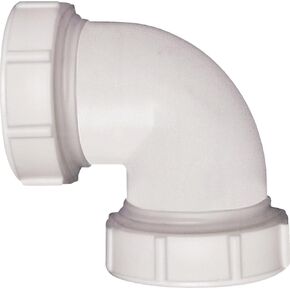 Plumb Pak 47WK Coupling Elbow, White, 1.5 Inch