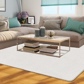 Ultra Soft Washable Rug 5x7, Indoor Modern Plush Shaggy Rugs,Faux Rabbit Fur Cosy Fuzzy Large Area Rug for Bedroom Living Room Home Decor, Fluffy Carpet for Kids Room, Nursery, Dorm (Rainbow)