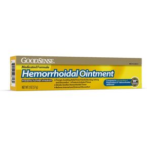 GoodSense Hemorrhoidal Ointment, Phenylephrine HCl, Petrolatum, Mineral oil, Relief from Burning, Itching and Discomfort of Hemorrhoids, 2 Ounces