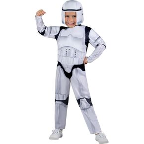 STAR WARS Stormtrooper Official Toddler 3T-4T Costume - Padded Jumpsuit with Foam Headpiece