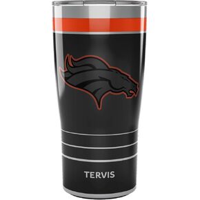 كوب معزول للعبة Tervis NFL Denver Broncos-Night، سعة 30 أونصة، من الفولاذ المقاوم للصدأ