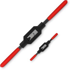 WILLBOND 2 Pcs Adjustable Tap Wrench Handle Tap Handle Tool Ratcheting Tap Handle for Tap Reamer Tapping Hand Tool (1/4"-3/4",1/16"-1/4")